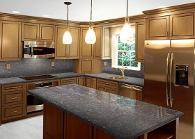 Blue Pearl Granite Kitchen