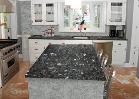 Emerald Pearl Granites Kitchen