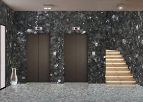 Emerald Pearl P White Lift Lobby